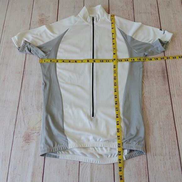 Bellwether 1/2 zip cycling jersey white/gray - Picture 5 of 8